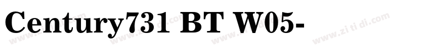 Century731 BT W05字体转换